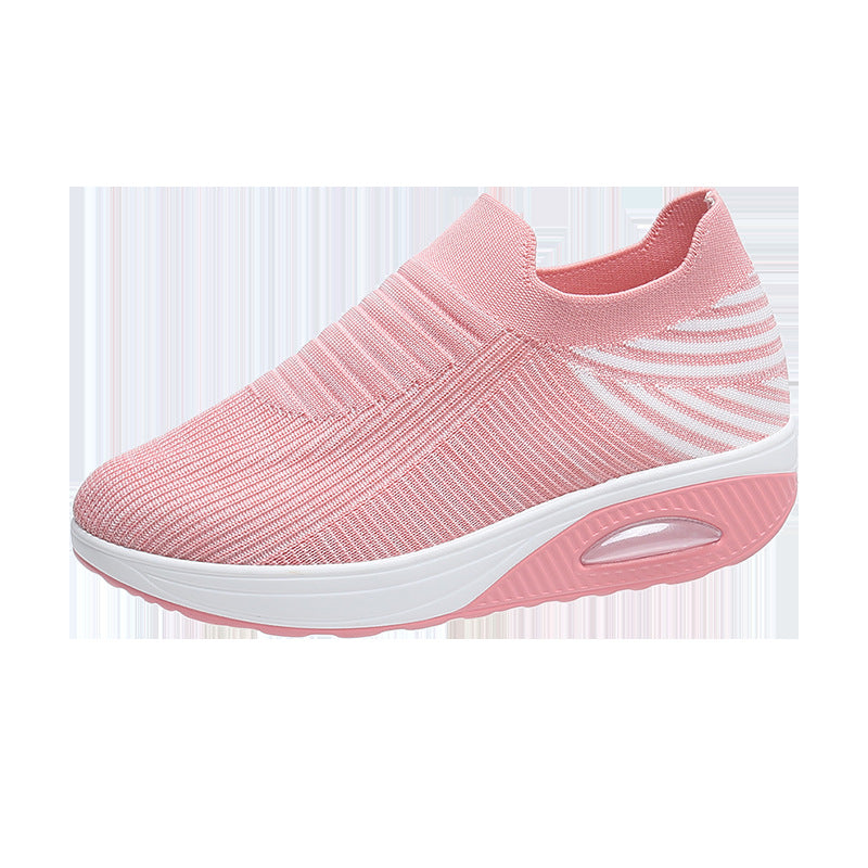 Orthopedic Balance Lightweight And Breathable Striped Mesh Shoes