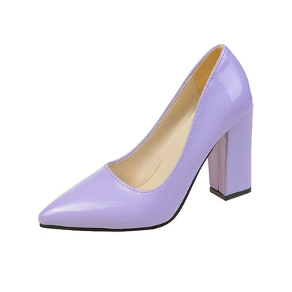 Orthopedic Balance Bold Block Heel Pumps – Elegant Comfort Statement Heels
