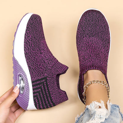 Orthopedic Balance Women’s Slip-On Sneakers – Lightweight Breathable Walking Shoes