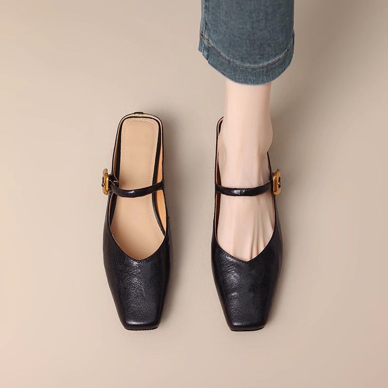 Orthopedic Balance | Square Toe Mary Jane Ballet Flats