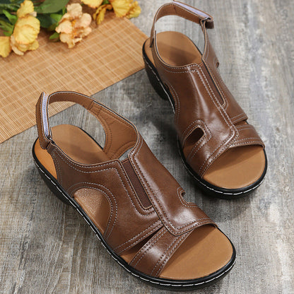 Orthopedic Balance Ankle Strap Sandals - Chunky Heel Comfort