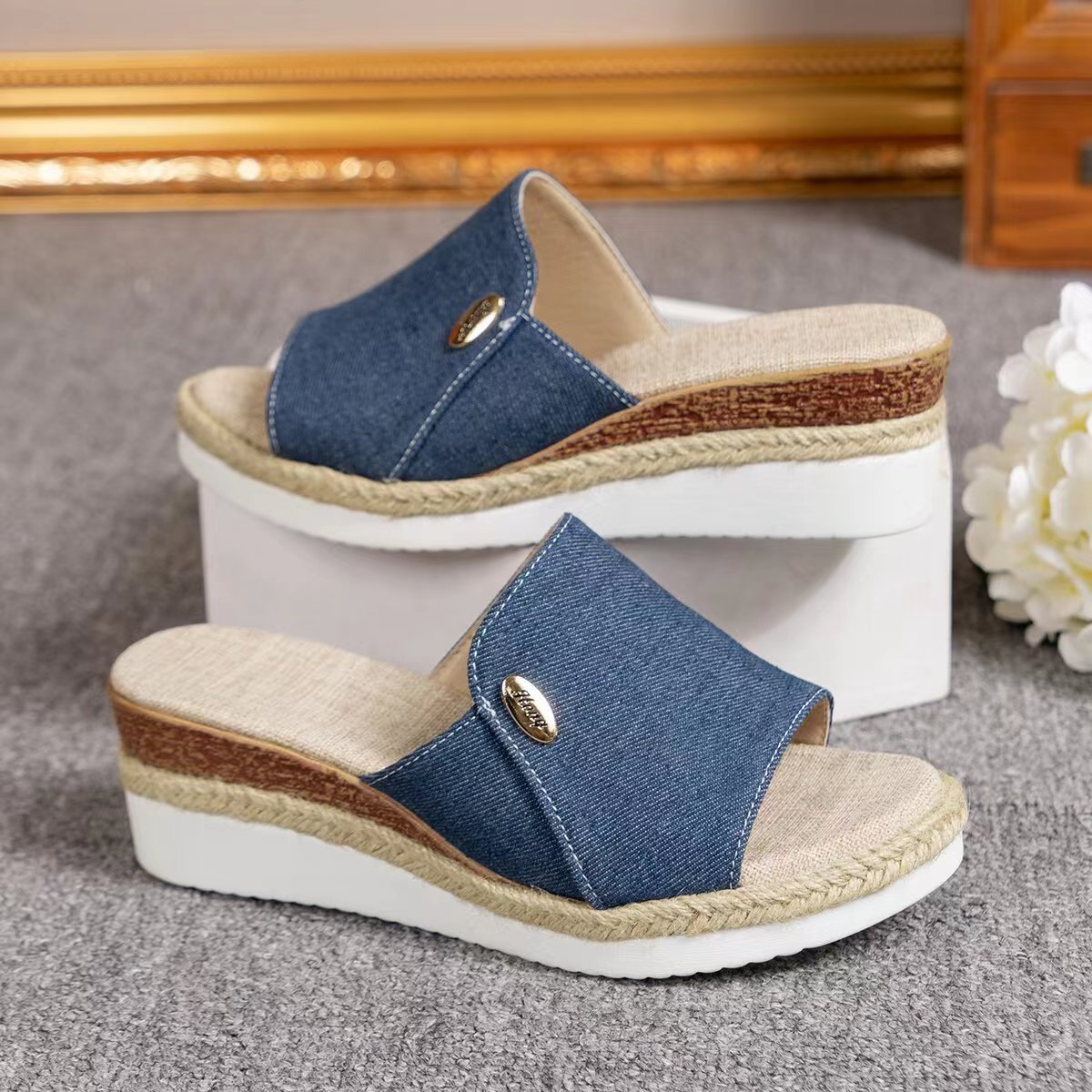 Orthopedic Platform Comfort Slide Sandals
