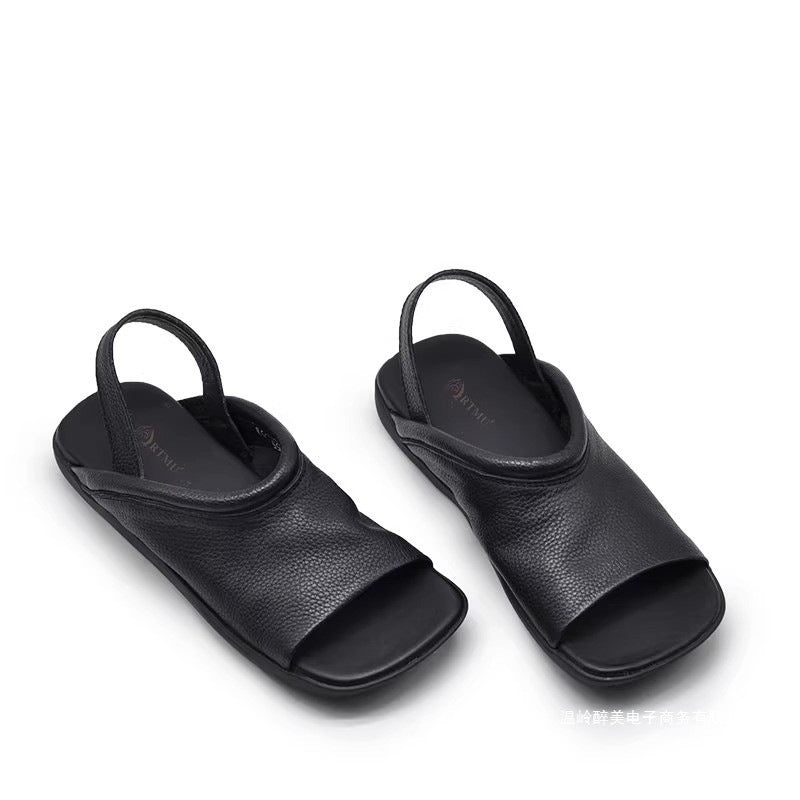 Orthopedic Balance Soft Leather Roman Sandals For A Unique Style