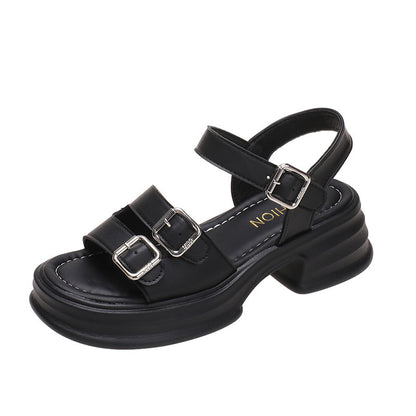 Sienna | Women’s Orthopedic Double Buckle Platform Sandals
