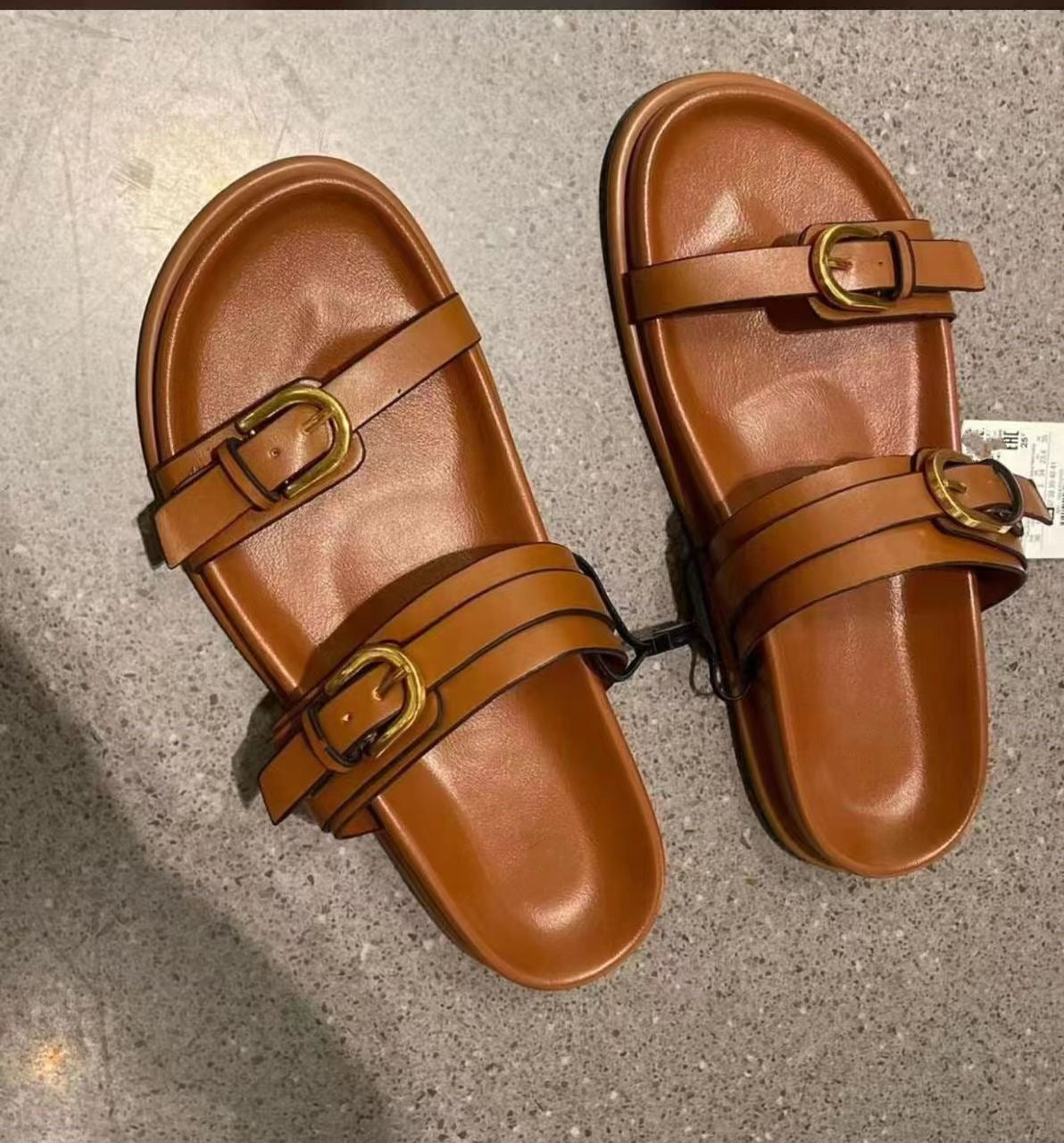 Orthopedic Balance Double-Buckle Comfort Slide Sandals