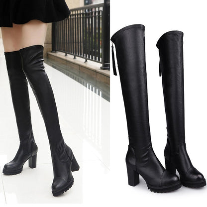 Anne | Women's boots high-heeled stovepipe boots
