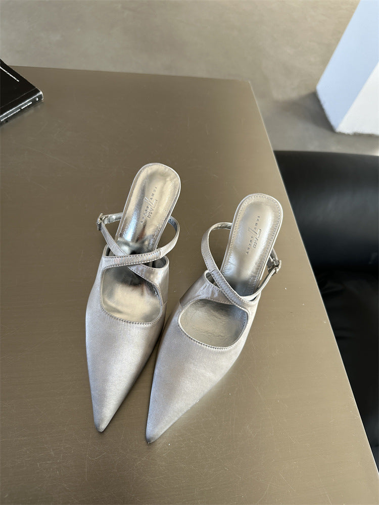 Orthopedic Balance Pointed-Toe Slingback Heels