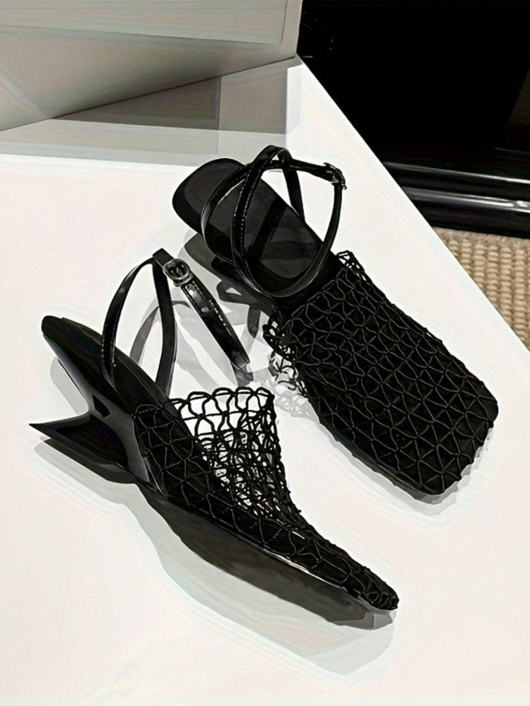 Orthopedic Balance | Woven Pointed Toe Slingback Flats