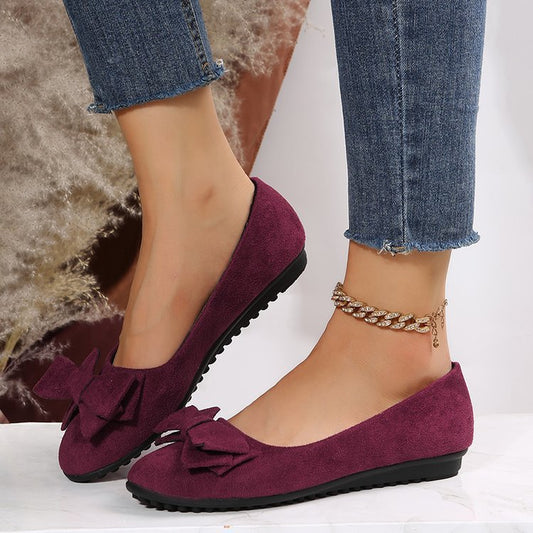 Orthopedic Balance Bows Flat Shoes  - Elegance And Comfort