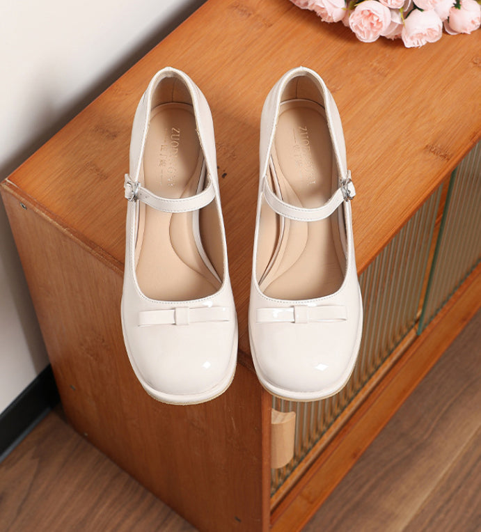 Orthopedic Balance Mary Jane Shoes - Wide Fit Chunky Heel