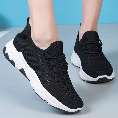 Orthopedic Balance Women’s Breathable Knit Sneakers – Lightweight Cushioned Comfort Walking Shoes