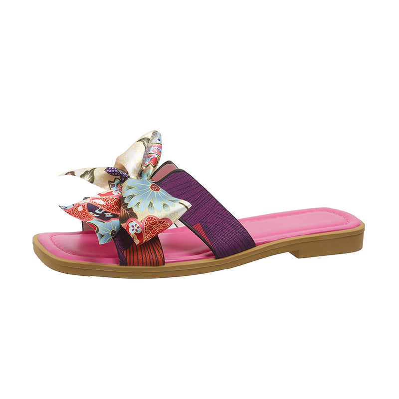 Orthopedic Balance Ribbon Bow Sandals - Unique Summer Elegance