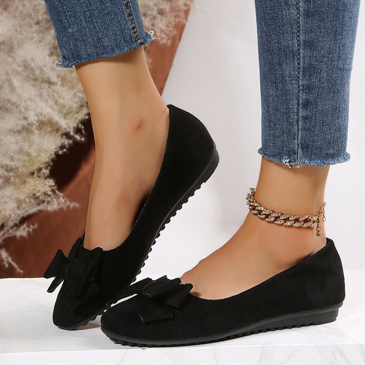 Orthopedic Balance Bows Flat Shoes  - Elegance And Comfort