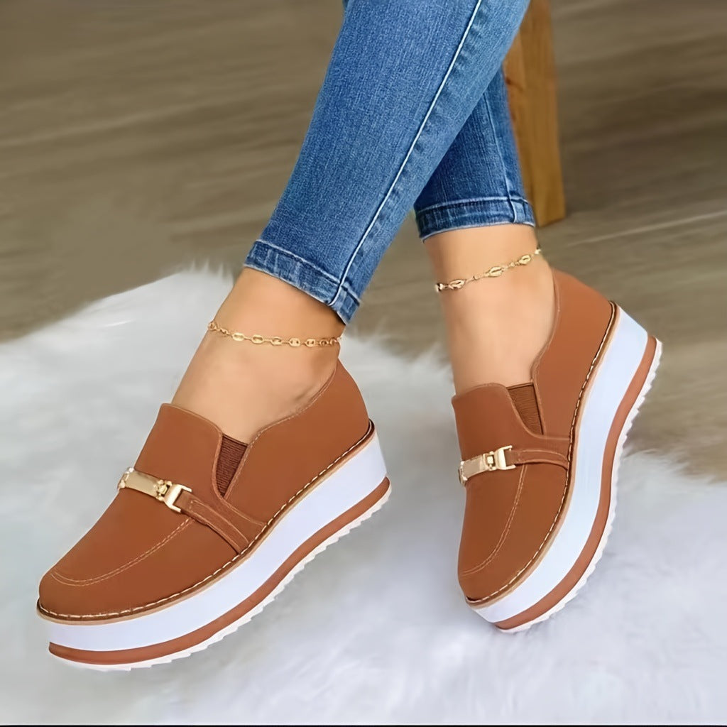 Orthopedic Balance Muffin Platform Shoes - Casual Elegance