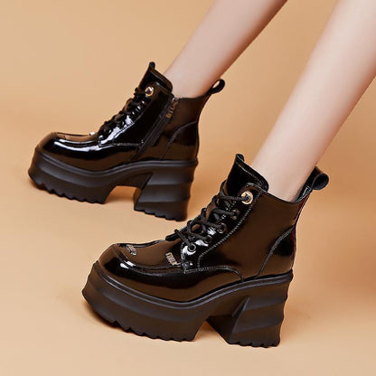 Martina |  Thick  High Heel  Ankle Boots