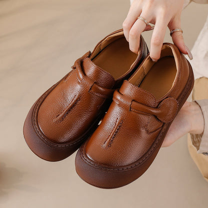 Orthopedic Balance Soft Leather Mother'S Shoes - Unique Vintage Comfort