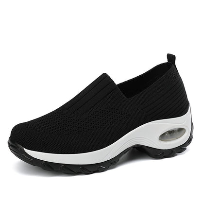 Orthopedic Balance Women’s Air Cushion Slip-On Sneakers – Lightweight Support Walking Shoes
