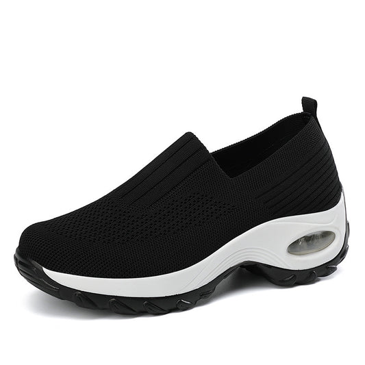 Orthopedic Balance Women’s Air Cushion Slip-On Sneakers – Lightweight Support Walking Shoes