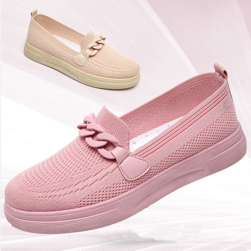 Orthopedic Balance Chain Flats - Slip-On Comfort Shoes