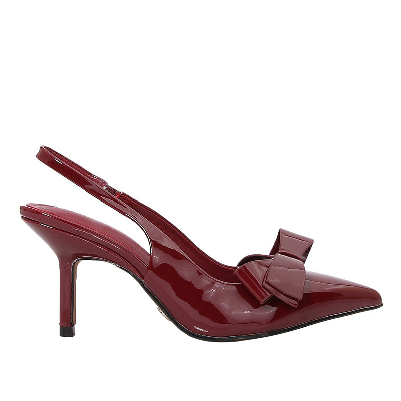 Orthopedic Balance | Pointed Toe Bow Slingback Heels