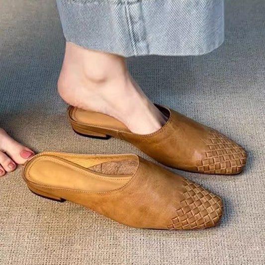 Orthopedic Balance | Woven Toe Slip-On Mule Loafers