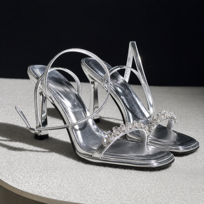 Orthopedic Balance | Clear Strap Ankle Strap Stiletto Heels