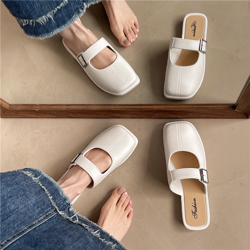 Orthopedic Balance | Minimal Buckle Strap Slide Sandals