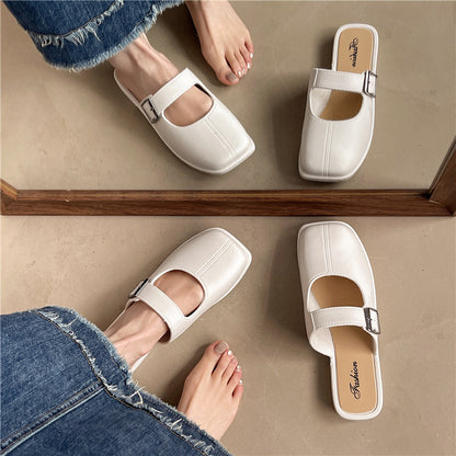 Orthopedic Balance | Minimal Buckle Strap Slide Sandals