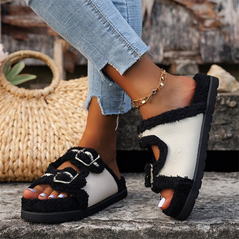 Orthopedic Balance Thick Wool Winter Slippers - Unique Comfort