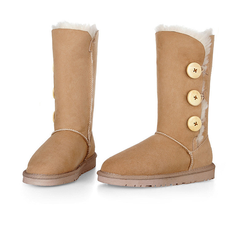 Marlena | Buttoned Foldable Fur Winter Boots