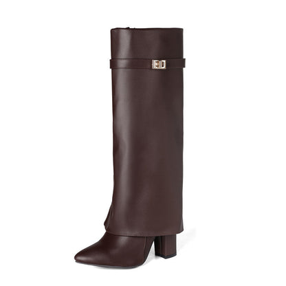 Orthopedic Balance Mid-Calf Boots - Pointed Toe & Buckles