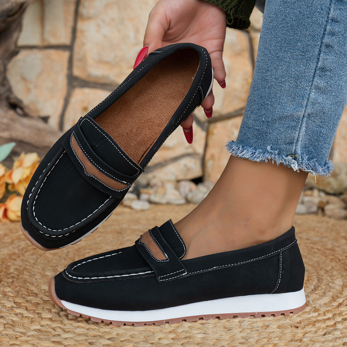 Orthopedic Balance Women's Platform Loafers - Ergonomic Support