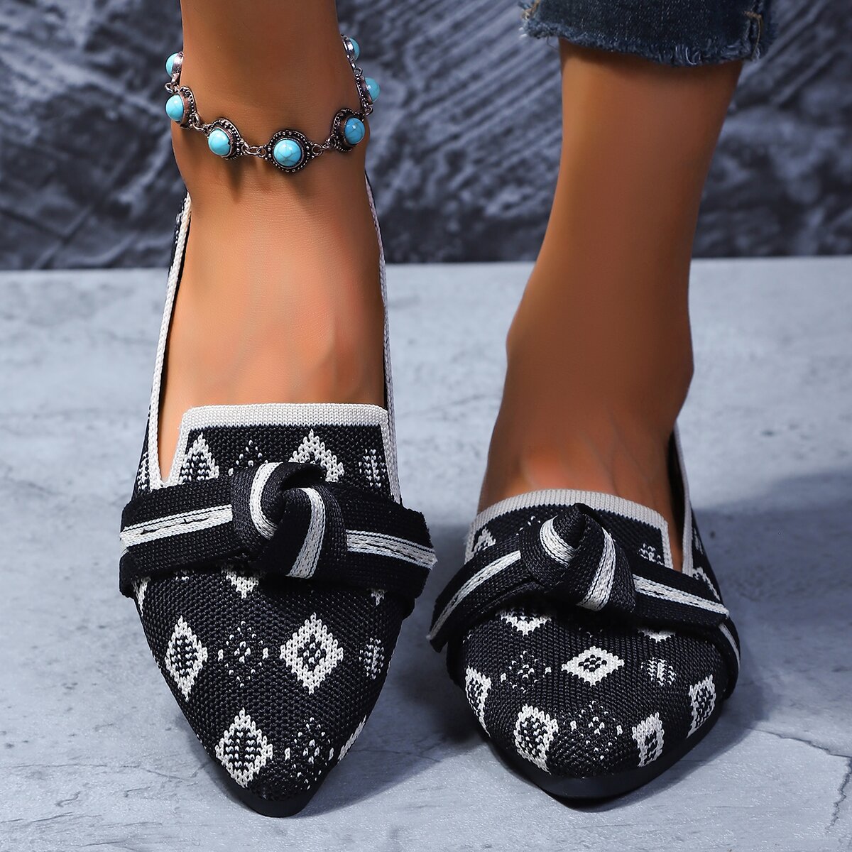Orthopedic Balance Comfortable Non-Slip Knotted Loafers
