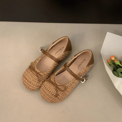 Orthopedic Balance Mary Jane Shoes - Breathable Woven Design