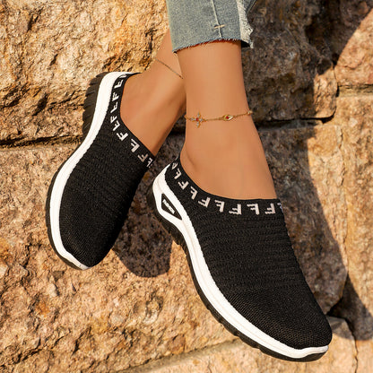 Orthopedic Balance Knit Slip-On Sneakers – Breathable Lightweight Walking Shoes