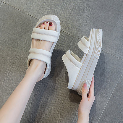 Orthopedic Balance Double Strap Platform Comfort Slide Sandals