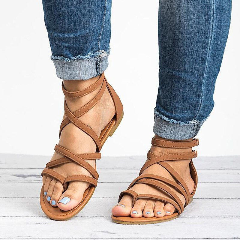Gracie | Women’s Flat Sandals with Orthopedic Arch Support