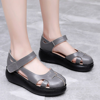 Orthopedic Balance Genuine Leather Roman Sandals - Unique Elegance