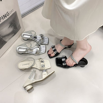 Orthopedic Balance | Studded Strap Platform Slide Sandals