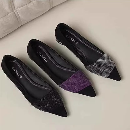 Orthopedic Balance | Pointed Toe Colorblock Ballet Flats