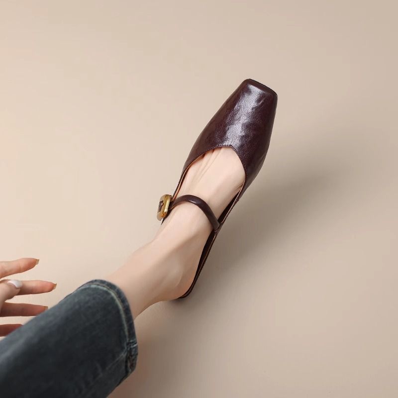 Orthopedic Balance | Square Toe Mary Jane Ballet Flats