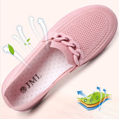 Orthopedic Balance Chain Flats - Slip-On Comfort Shoes