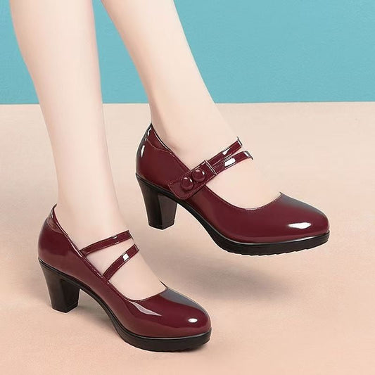 Orthopedic Balance Genuine Leather Pumps , Comfort And Elegance