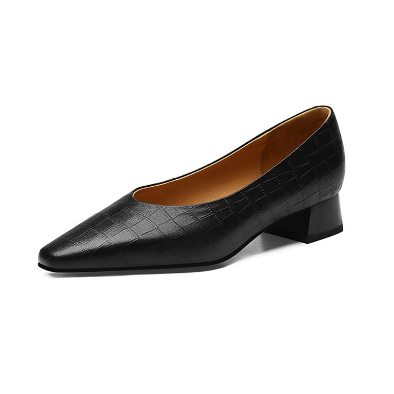 Orthopedic Balance Pointed Toe Low Heel Shoes - Ergonomic