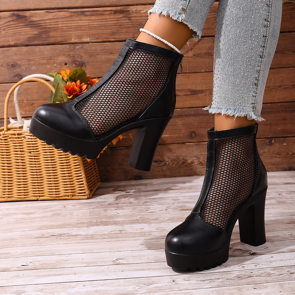Orthopedic Balance Chunky Knit Heel Boots - Unique Style