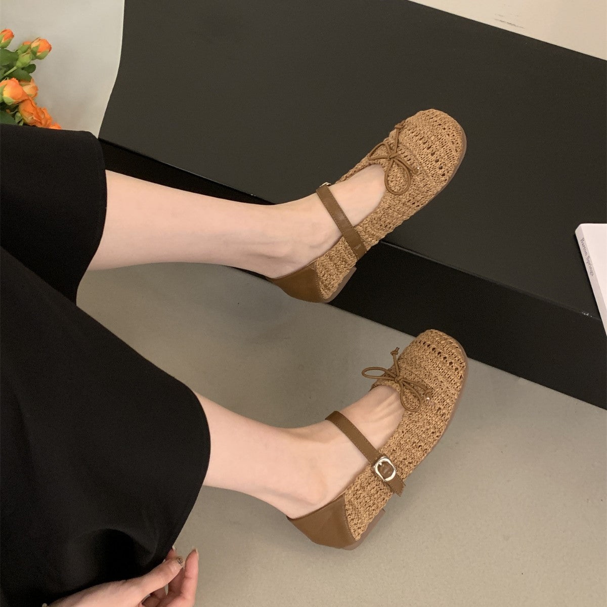 Orthopedic Balance Mary Jane Shoes - Breathable Woven Design