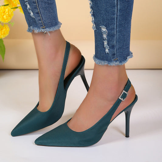 Andrea | Sleek Slingback Stiletto Heels with Pointed Toe