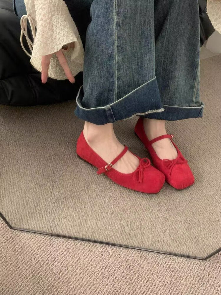 Orthopedic Balance | Square Toe Mary Jane Mule Flats
