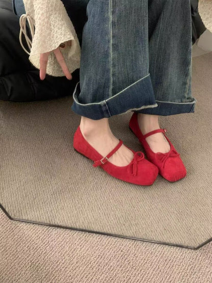 Orthopedic Balance | Square Toe Mary Jane Mule Flats