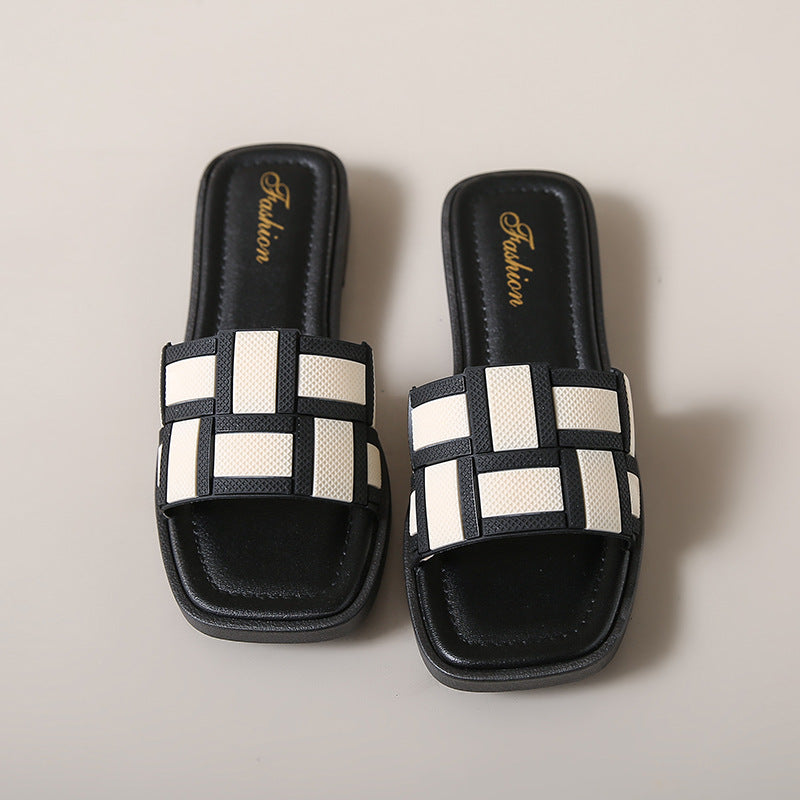 Orthopedic Balance Woven Comfort Slide Sandals
